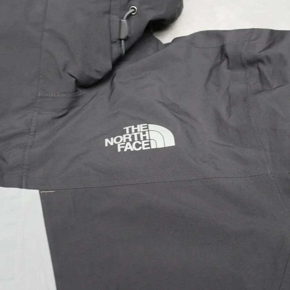 North Face Jacket Mens Medium Gray Gore-Tex Mountain Light Waterproof 3in1 Shell